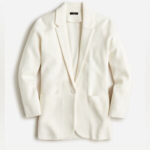 J Crew Cream Sweater Blazer